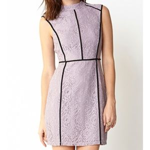 lavender color lace dress